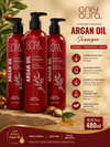 Only Aura Strengthening Argan Oil Shampoo 480ml – Sulfate & Paraben Free | Nourishes, Strengthens & Promotes Healthy Hair Growth